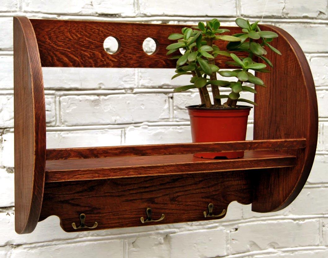 Полка для ванной из дерева Анабург Латте (ВНП/012616) Полка для ванной из дерева Анабург Латте (ВНП/012616)