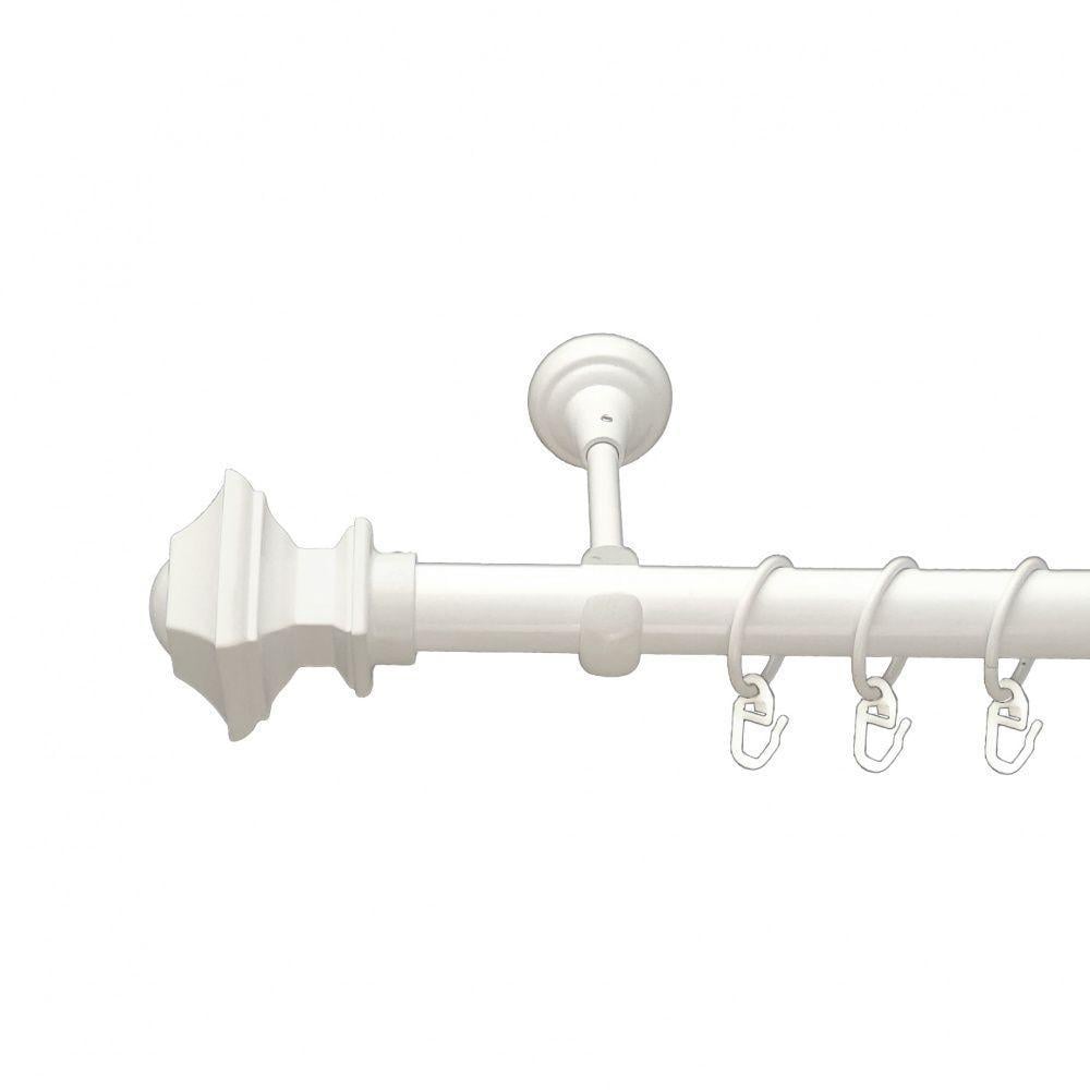 Карниз Orvit Борджеза однорядный гладкий 25 мм 200 см Белый (00-00009618)