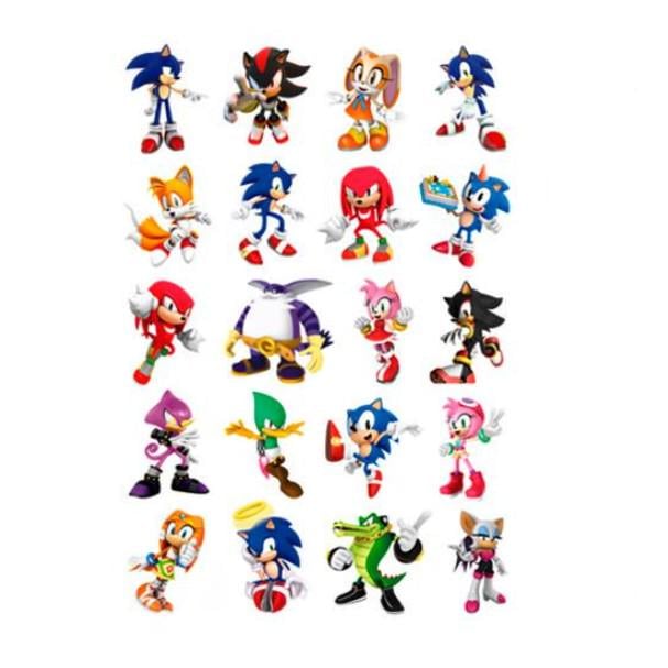 Татуировки светящиеся в темнотеSonic Heroes Tattoo Set (3687-5)