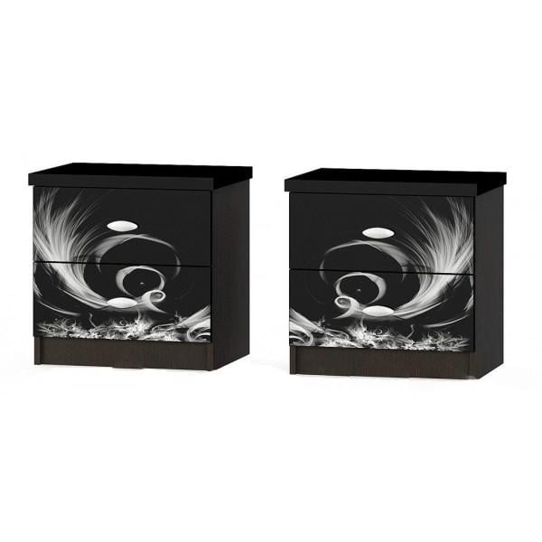 Прикроватная тумба Mebel Service Ева-2 2 шт. Венге