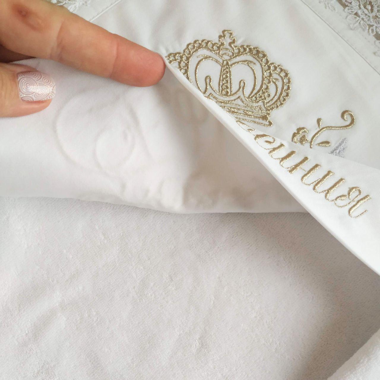 Набор для крещения именной Белые голубки махровая крыжма/мешочек для локона/мешочек для хранения (2190414858) - фото 3 Набор для крещения именной Белые голубки махровая крыжма/мешочек для локона/мешочек для хранения (2190414858) - фото 3