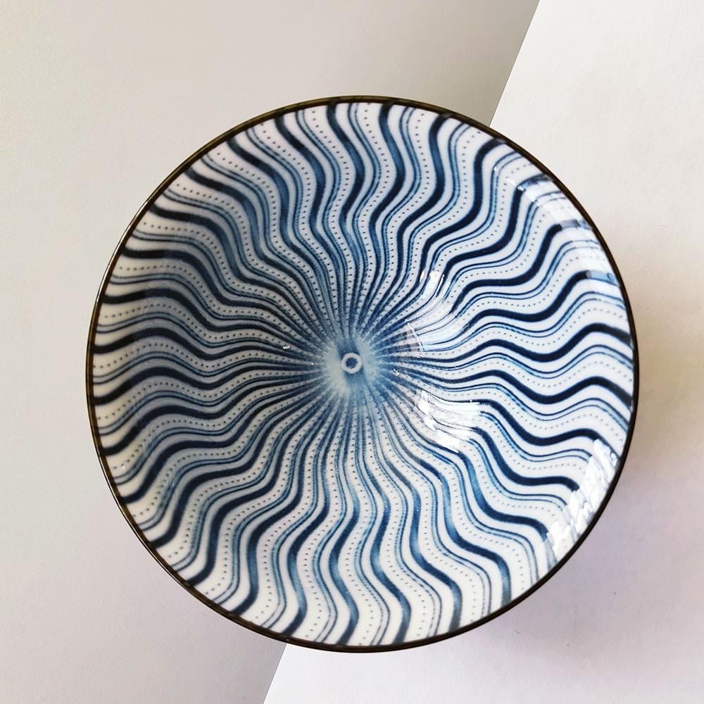 Пиала для чая Волны фарфоровая 90 мл