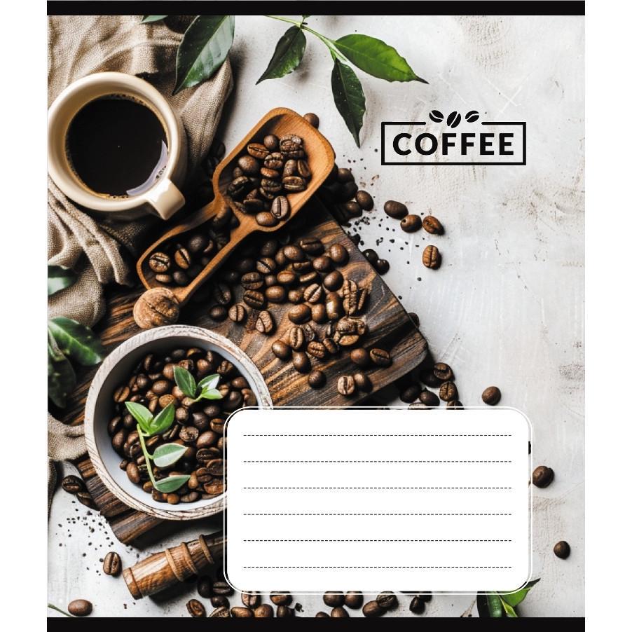 Шкільний зошит Кавові зерна 048-590111K-1 в клітинку 48 аркушів (RLT55352)