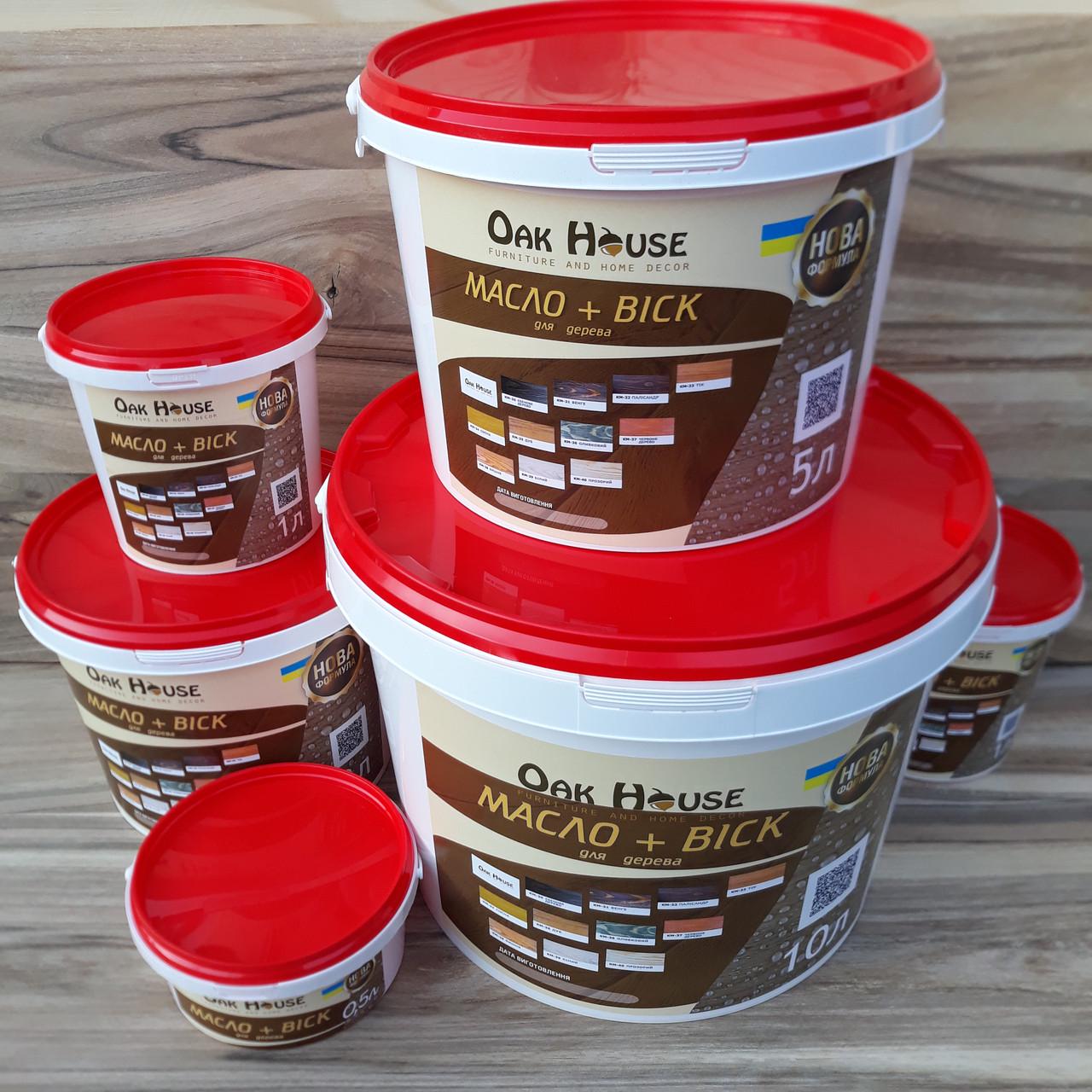 Масло віск для дерев'яної вагонки Oak house 10 л Сосна (643807415) - фото 3