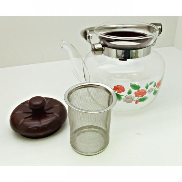 Стеклянный чайник-заварник А-Плюс TK-1041 Прозрачный (915295868)