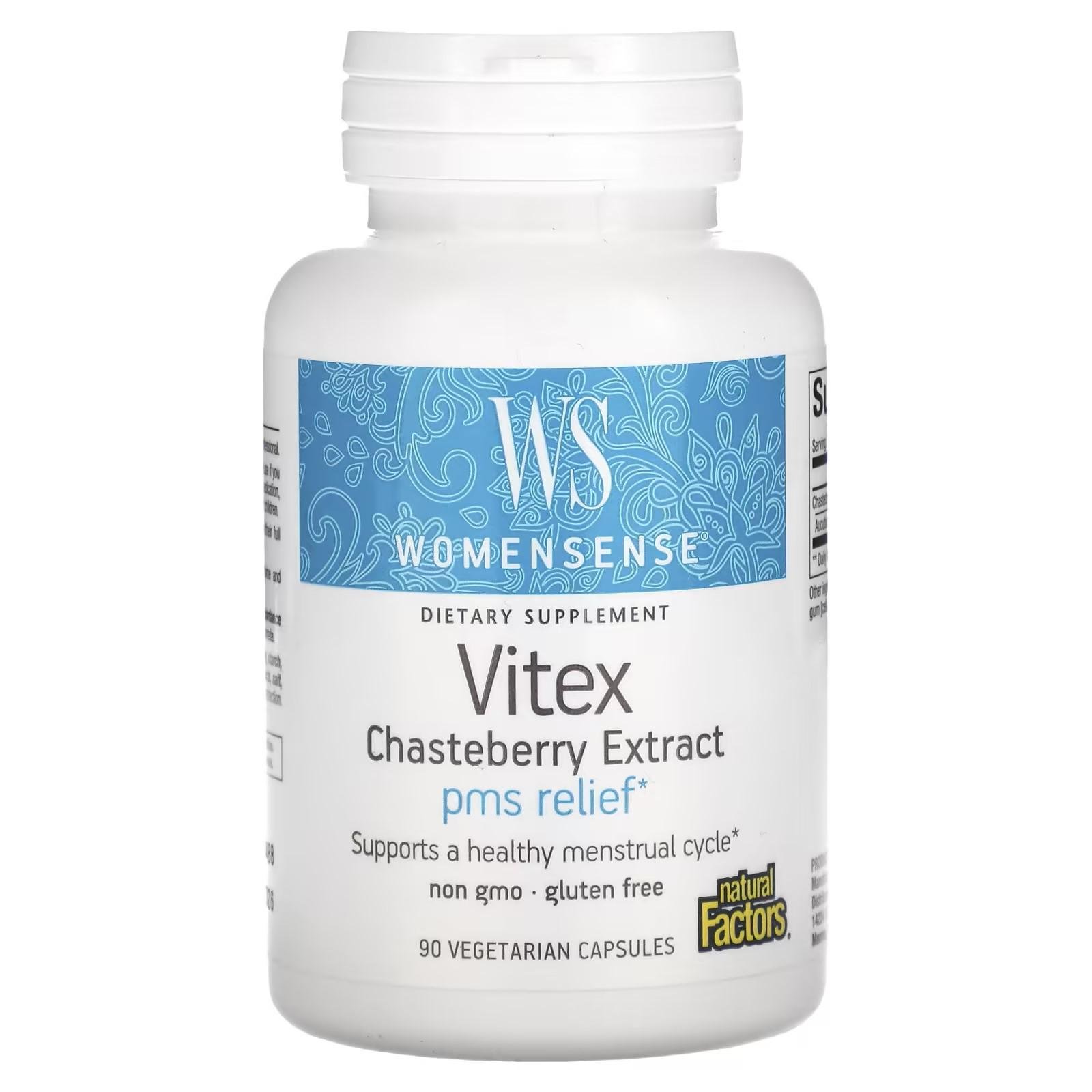 Экстракт витекса священного Natural Factors Womensense Vitex Chasteberry Extract 90 капс.