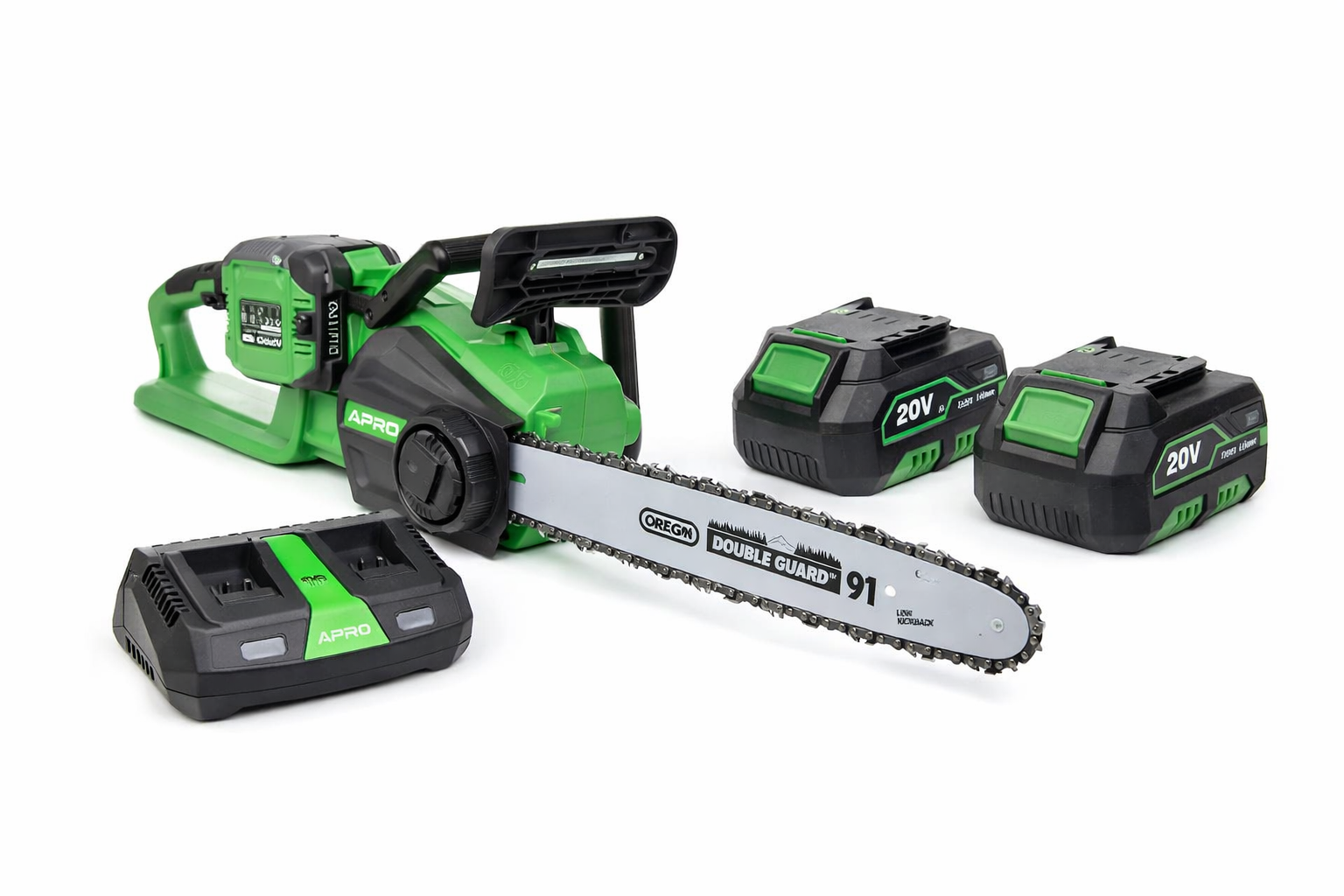 Аккумуляторная цепная пила Apro BCS-40/2 батареи 20 В 4 А/зарядное устройство FC20 Dual 20 В (e0090ee3)