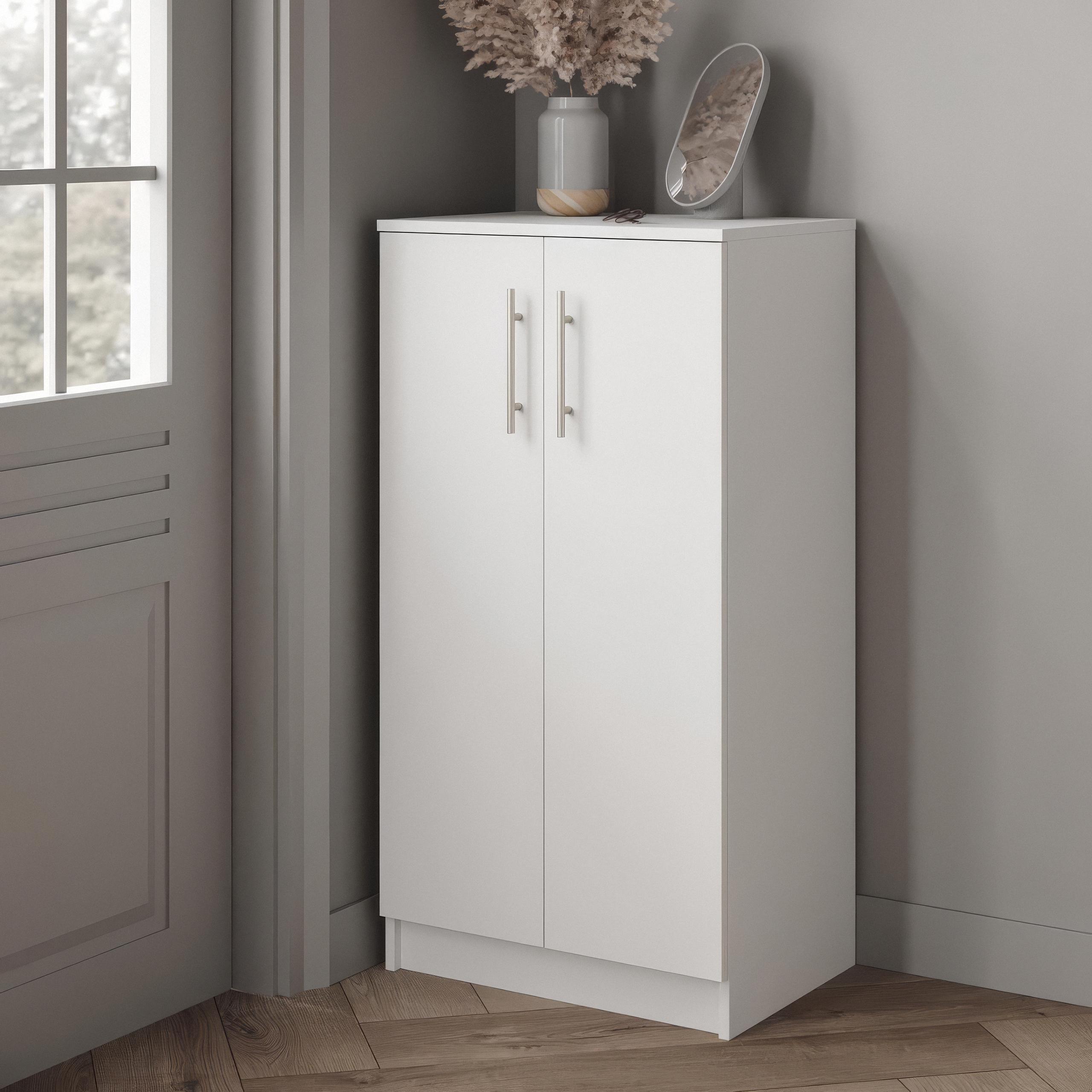 Тумба для обуви с полками F-19 562х402х1080 мм Белый - фото 2