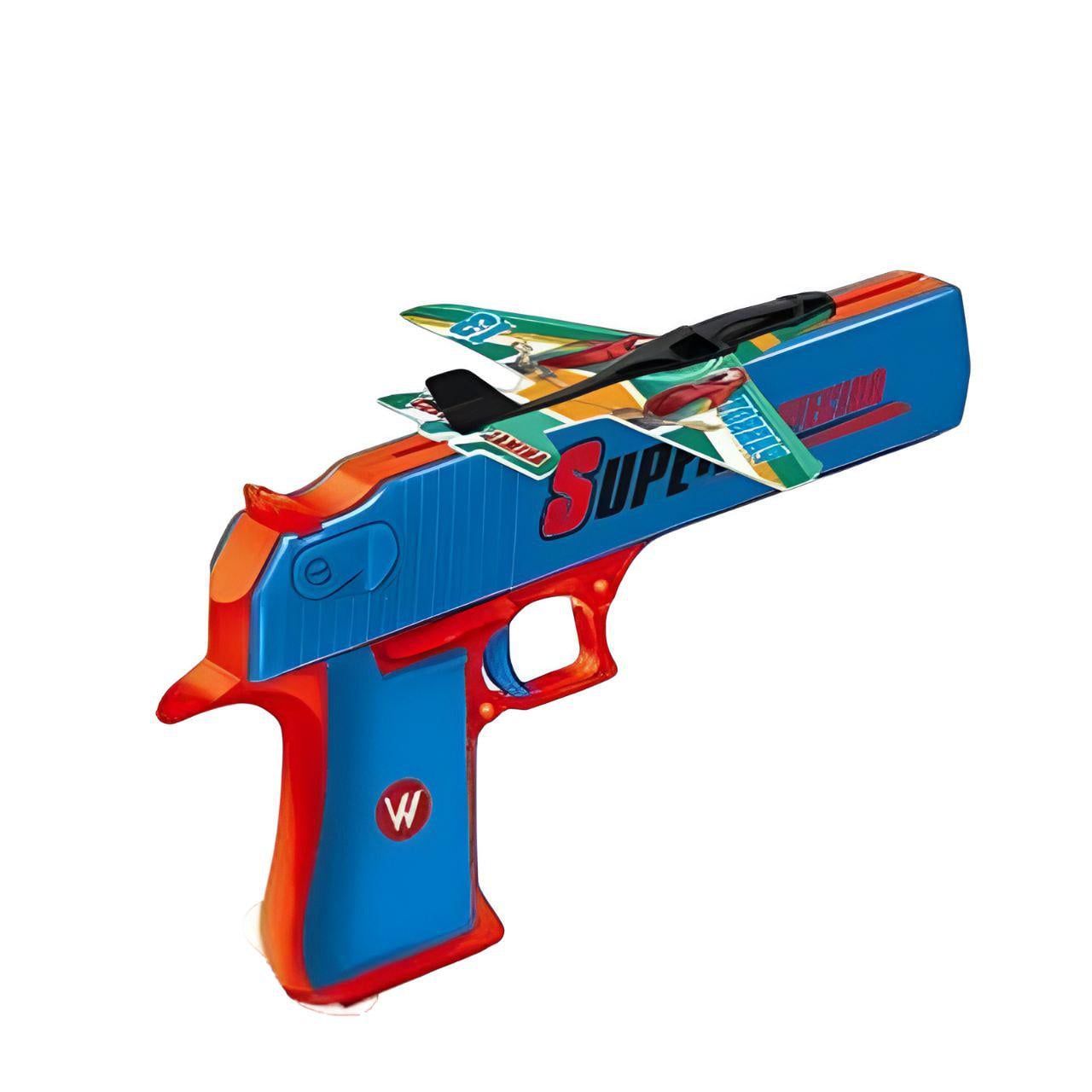 Пистолет с запускателем Q 7 A-1-01 механический/4 самолета Синий Пистолет с запускателем Q 7 A-1-01 механический/4 самолета Синий