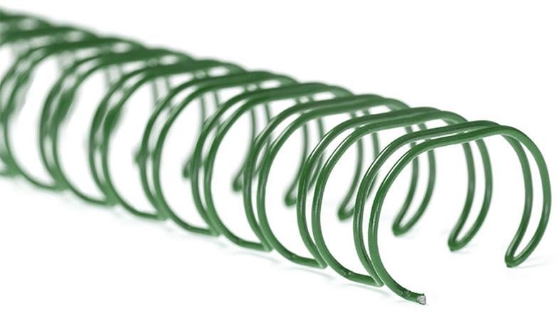 Пружина металева ТМ DA А4 3:1 8 мм 100 шт. Зелений (1220202080330)