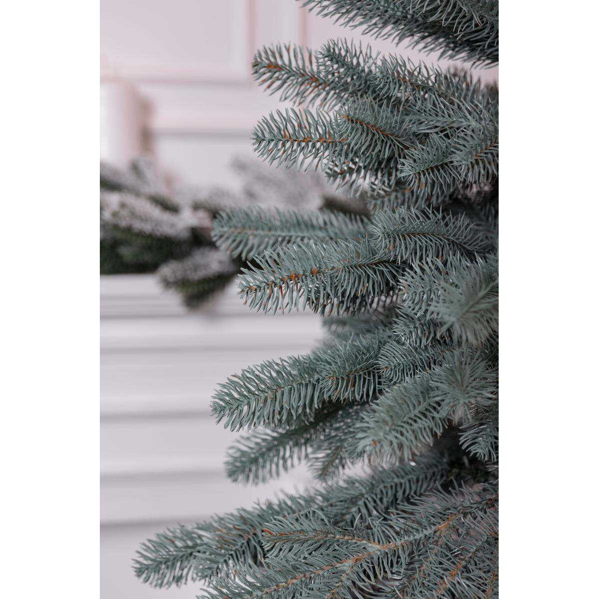 Штучна ялинка лита Карпатська V18 з металевою підставкою 1,30 м Блакитний (NYT15012) - фото 5