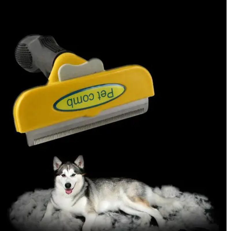 Фурминатор с кнопкой для чистки шерсти собак L 10 см (2217724208) Фурминатор с кнопкой для чистки шерсти собак L 10 см (2217724208)