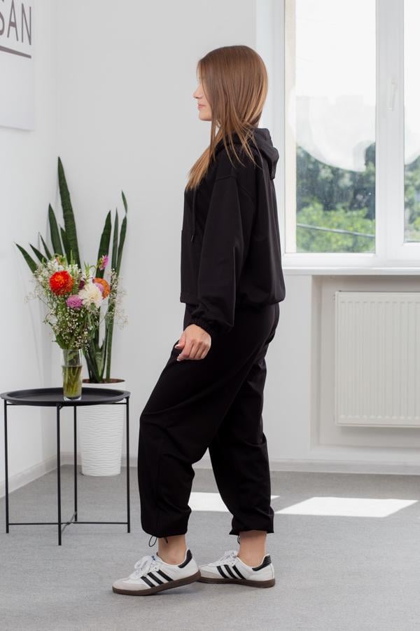 Спортивный костюм женский AKSAN двойка XS Черный (25.2738_black_40(XS)) - фото 2