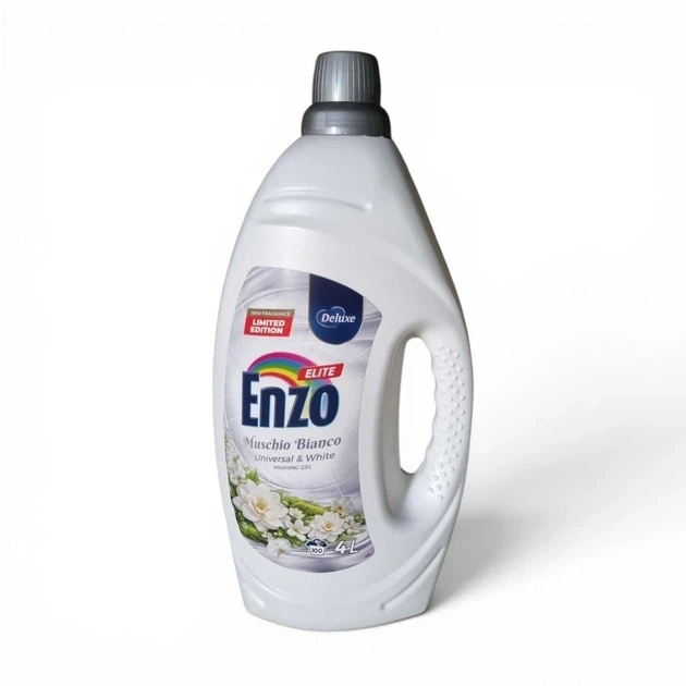 Гель для стирки ENZO Deluxe Elite Muschio Bianco 4 л 100 циклов стирки