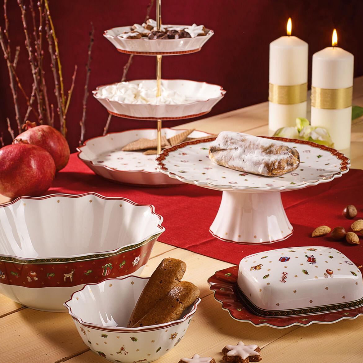 Тортница для торта Villeroy & Boch Toy's Delight новогодняя новогодняя 28 см (1485852295) - фото 2