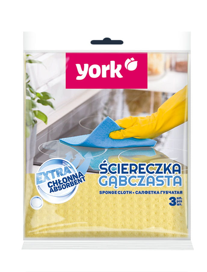 Серветка губчаста York 3 шт. 17,5х15,5 см Серветка губчаста York 3 шт. 17,5х15,5 см