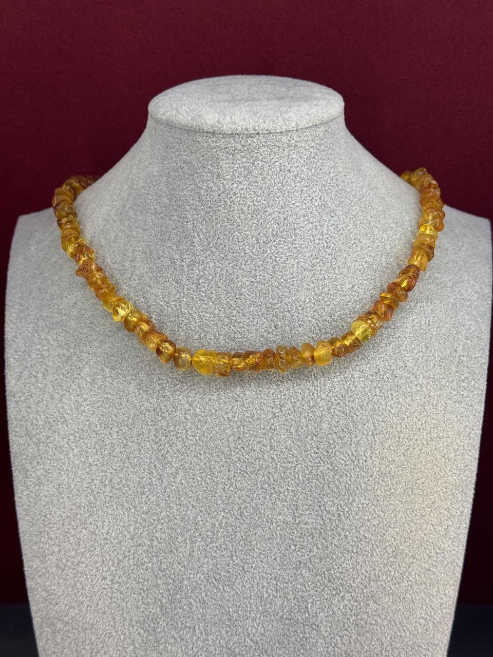 Бусы из янтаря лечебные 46 см (н-716)