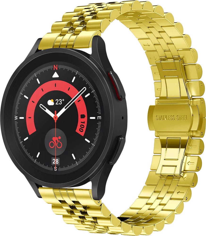 Браслет металлический Stech для Galaxy Watch 5 Pro Gold (29604-2A)