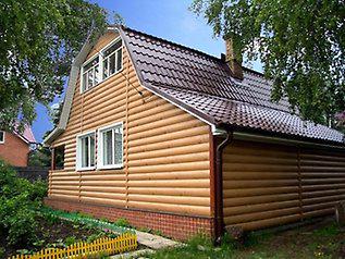 Сайдинг металлический блок-хаус 1-х сторонний 370х1000 мм глянець Золотой дуб 3Д - фото 3 Сайдинг металлический блок-хаус 1-х сторонний 370х1000 мм глянець Золотой дуб 3Д - фото 3