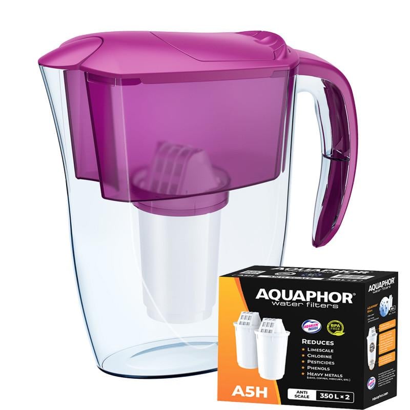 Фильтр-кувшин Аквафор Смайл два модуля А5Н жесткость Цикломен (1848110913)