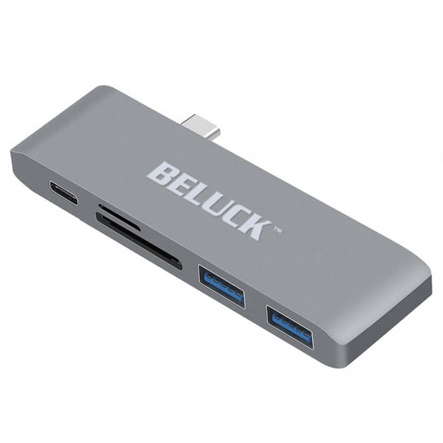 Кардридер USB hub 5в1 Beluck Type-C/USB 3.0/SD/MicroSD BeluckHub