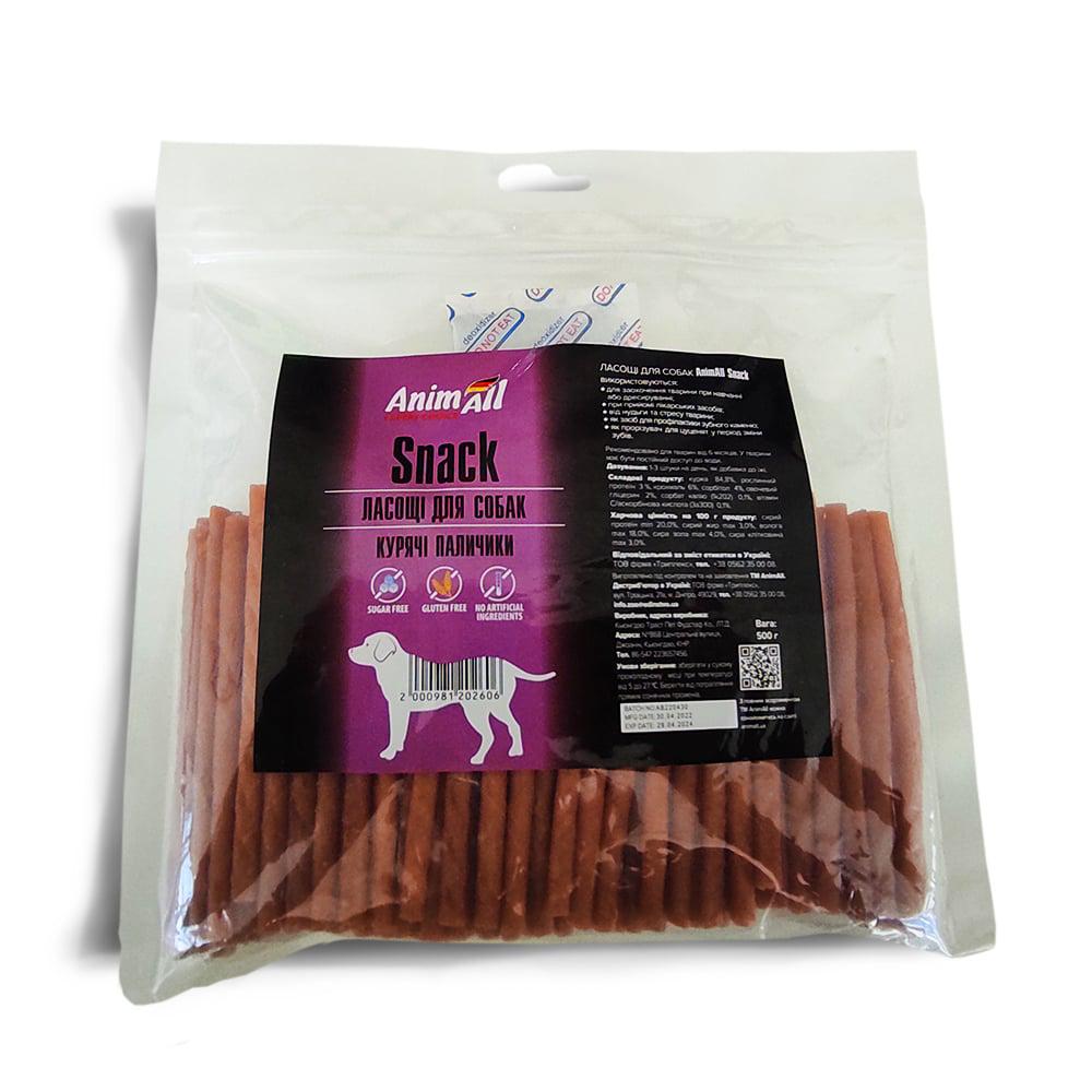 Лакомство для собак AnimAll Snack куриные палочки 500 г