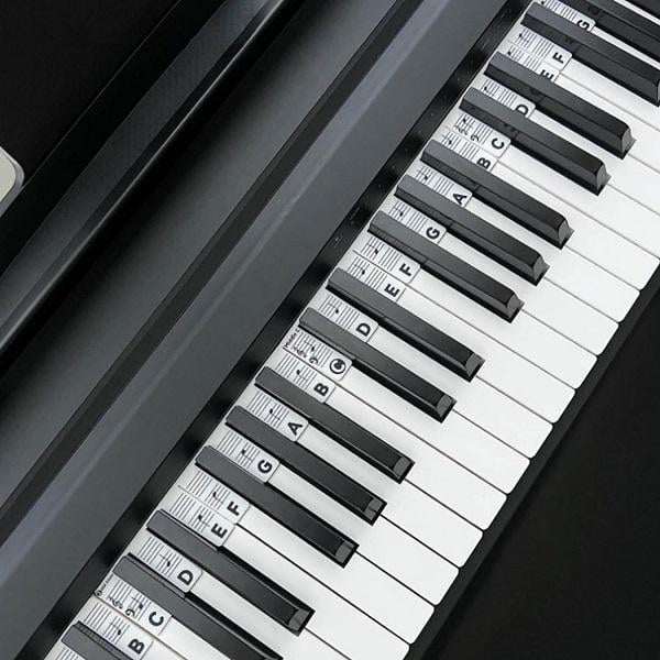 Накладки з нотами для піаніно та синтезатора 88 клавіш M00508-1 3 шт. та бокс Білий/Чорний - фото 4 Накладки з нотами для піаніно та синтезатора 88 клавіш M00508-1 3 шт. та бокс Білий/Чорний - фото 4