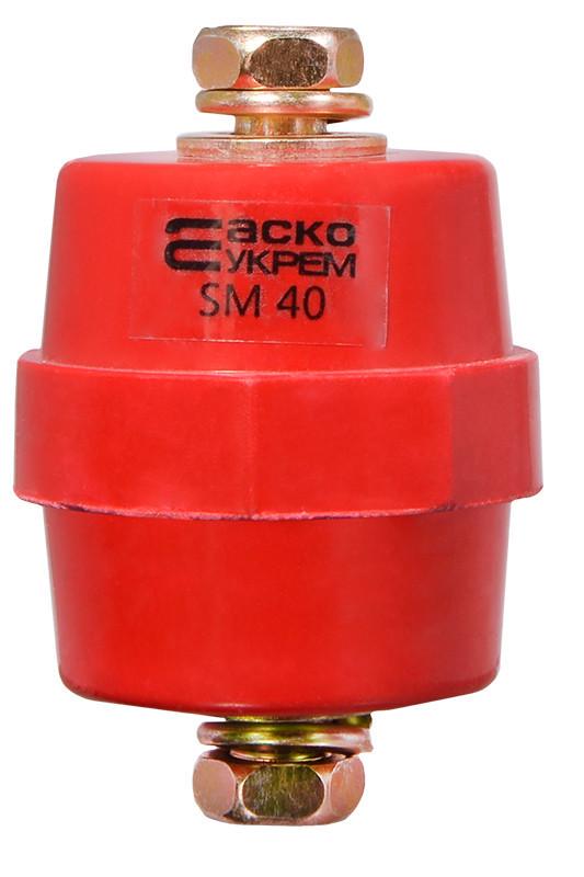 Изолятор-держатель силовой шины АСКО-Укрем SM40 12 кВ 40 мм М8 с болтом (A0150100004)