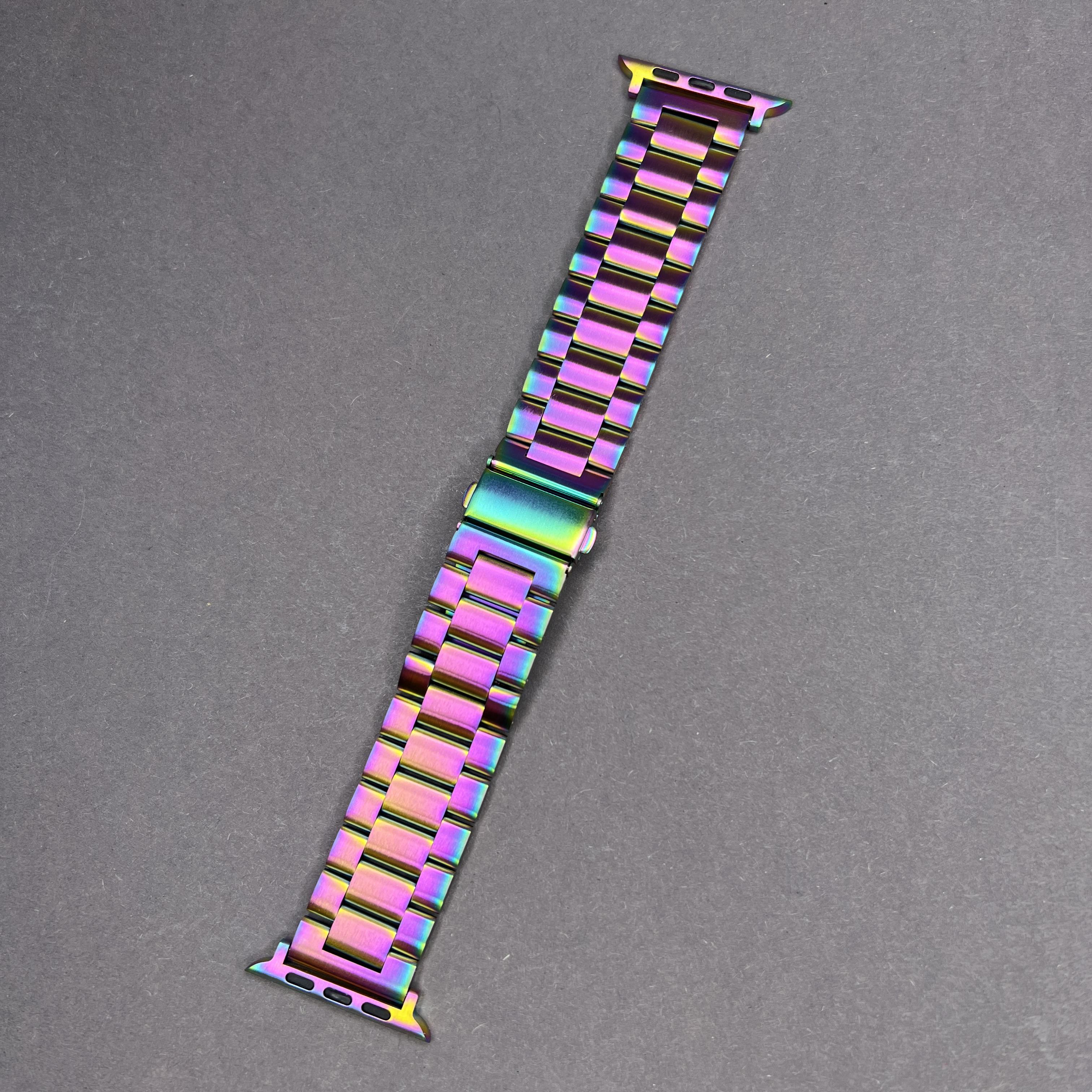 Браслет-ремешок металический для Watch Ultra 42/44/45/49 мм series 2/3/4/5/6/7/SE застежка (14178268) - фото 3