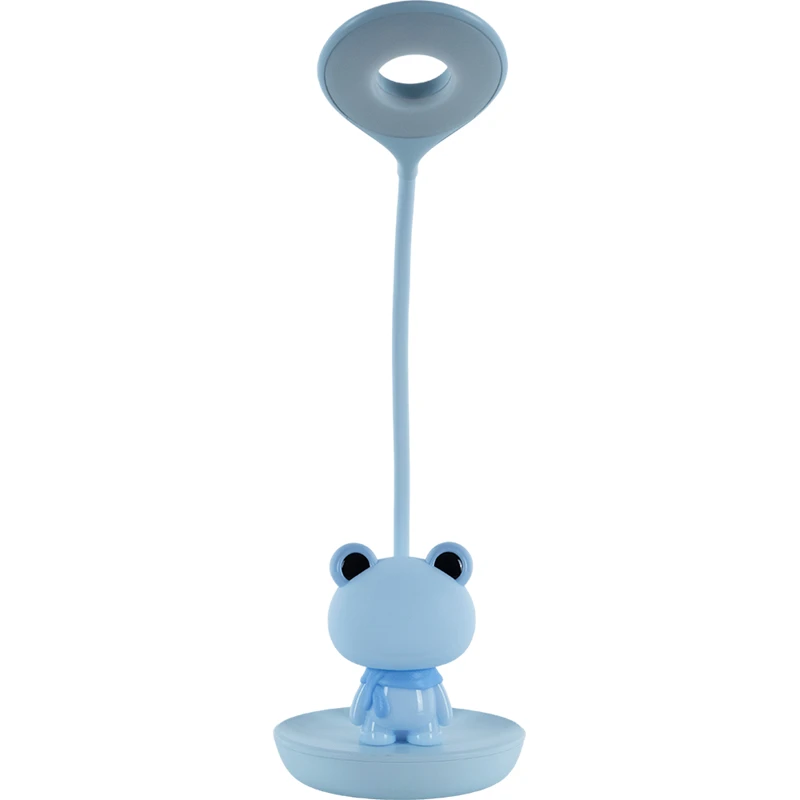 Лампа настольная KITE Froggy LED с аккумулятором Голубой (K24-492-3-3) Лампа настольная KITE Froggy LED с аккумулятором Голубой (K24-492-3-3)