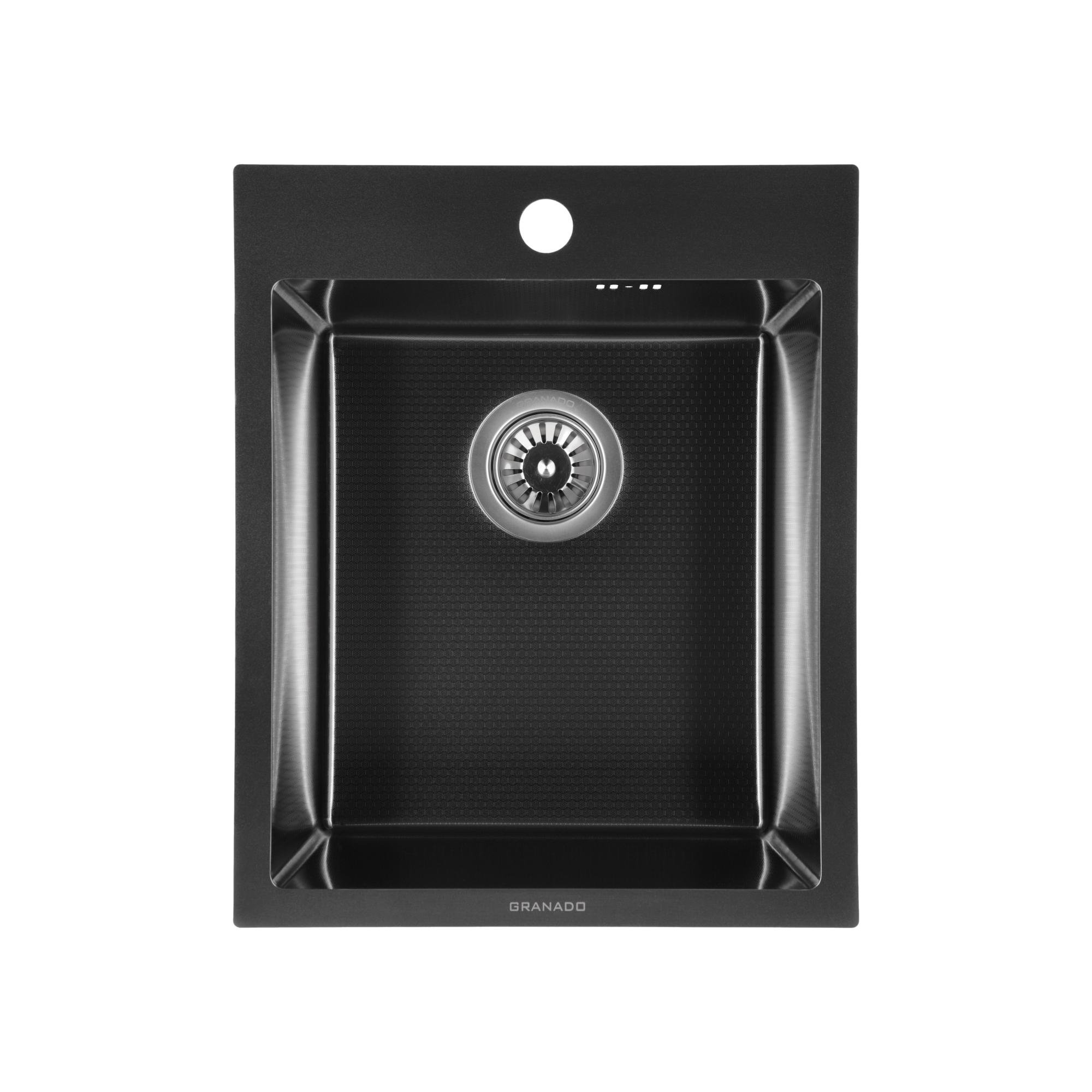 Мийка для кухні Granado Pravia S201 Black Honeycomb - фото 1 Мийка для кухні Granado Pravia S201 Black Honeycomb - фото 1