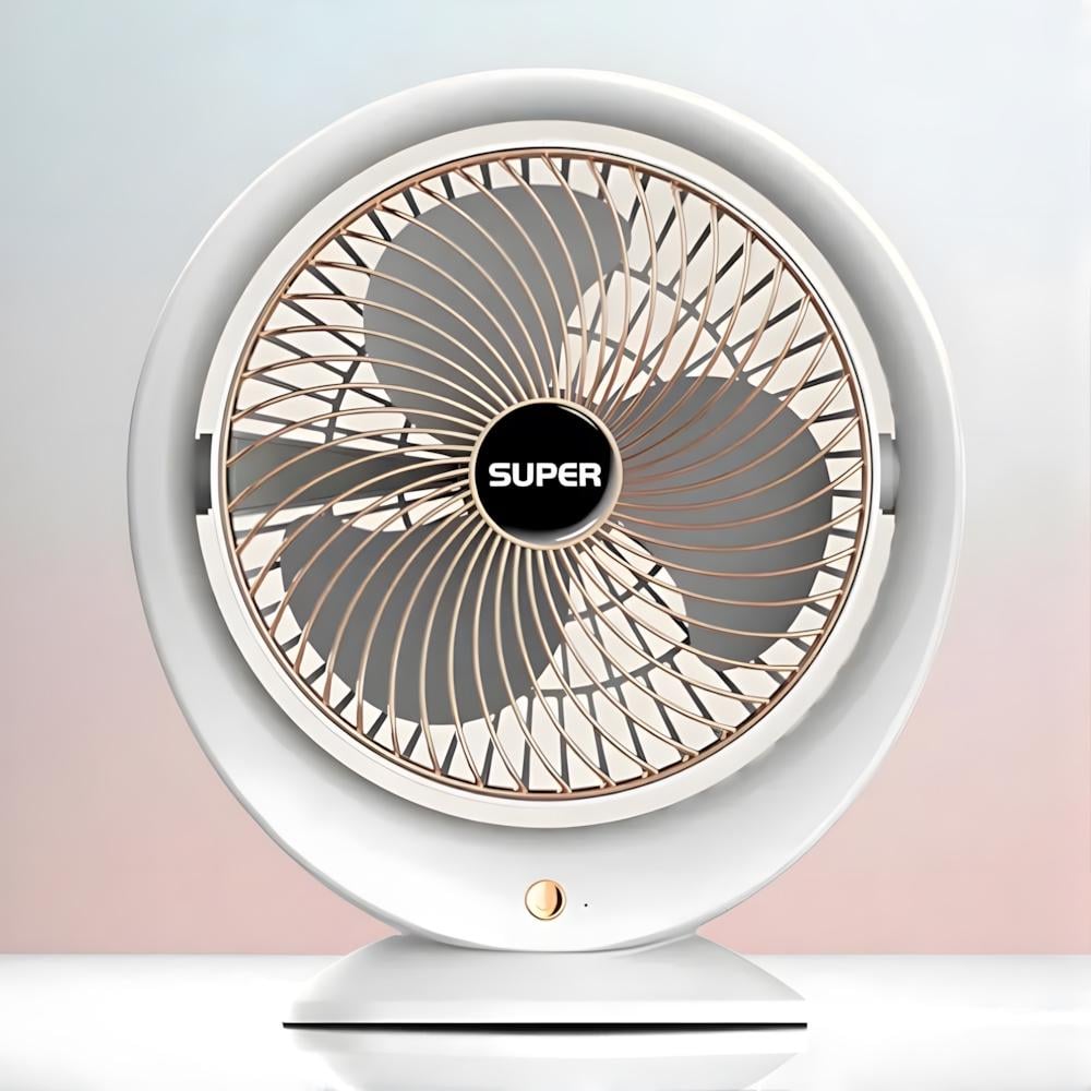 Вентилятор на аккумуляторе JKJ-101 1200 мАч USB-Type C 3 режима Белый