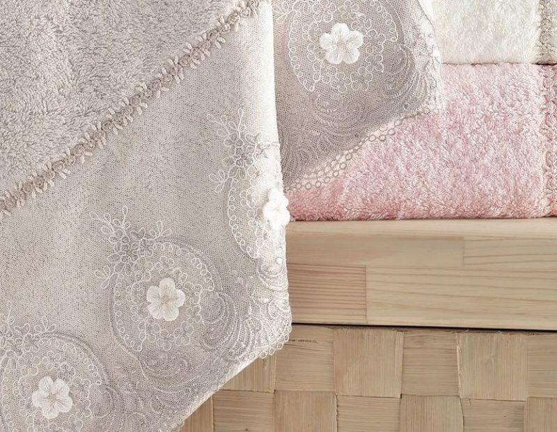 Набір рушників Pupilla Alvin 3D з гіпюром 6 шт. 50х90 см - фото 3 Набір рушників Pupilla Alvin 3D з гіпюром 6 шт. 50х90 см - фото 3