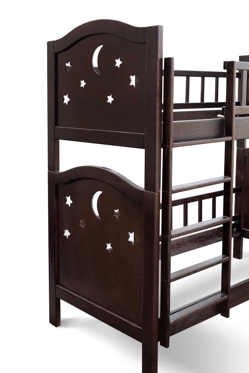 Кровать двухярусная Мікс Меблі Тоскана 800х1900 мм Орех (А0055195) - фото 3