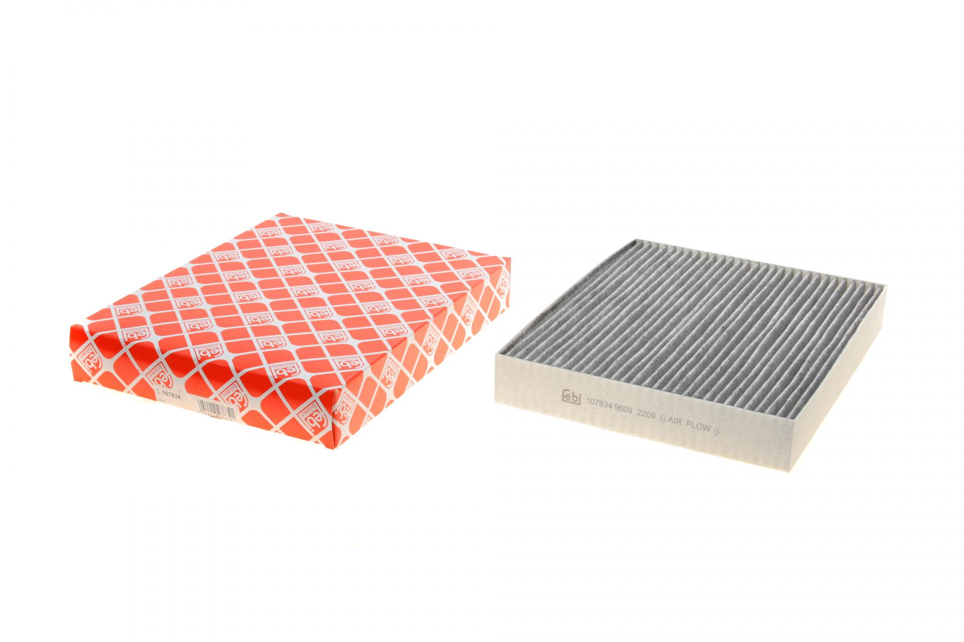 Фильтр салона FEBI BILSTEIN для Ford Mondeo V 1,5/2,0TDCi 14-/Focus IV 1,0 EcoBoost 18- угольный (107834)