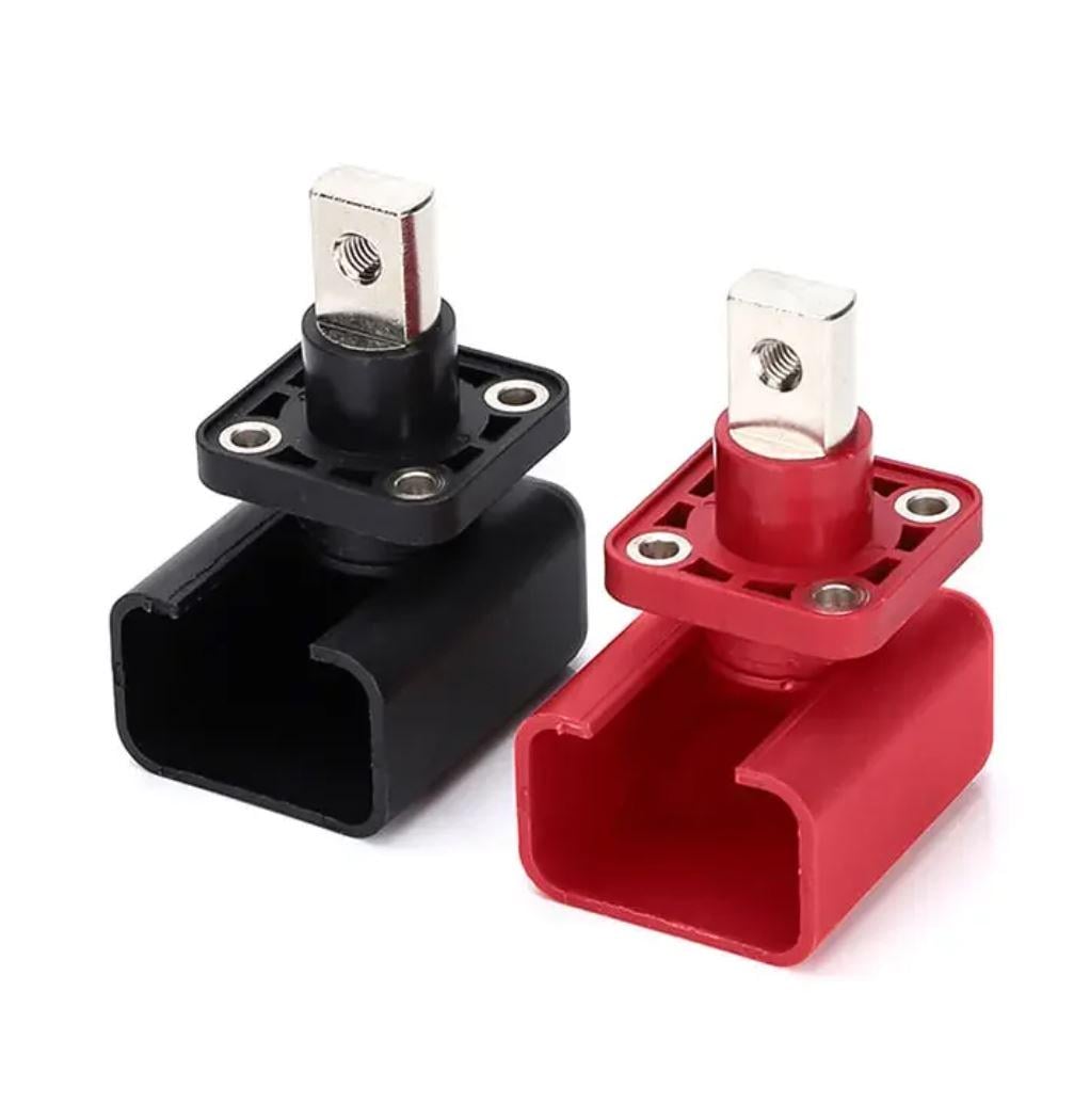 Клемма медная корпусная для литиевых аккумуляторов с крышкой 200А (23704365)