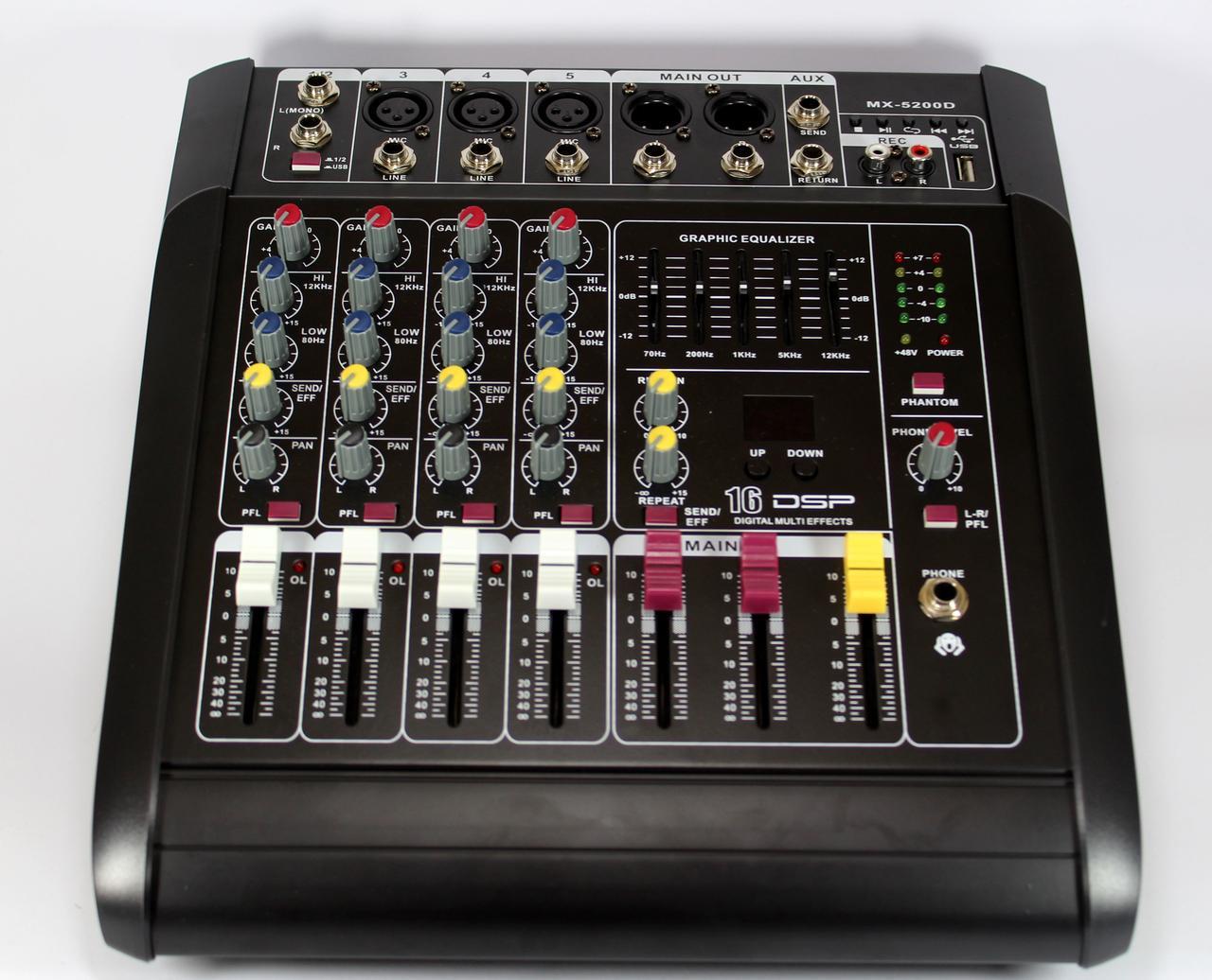 Аудіомікшер Mixer BT 5300D Black (be5b9c9e) - фото 3