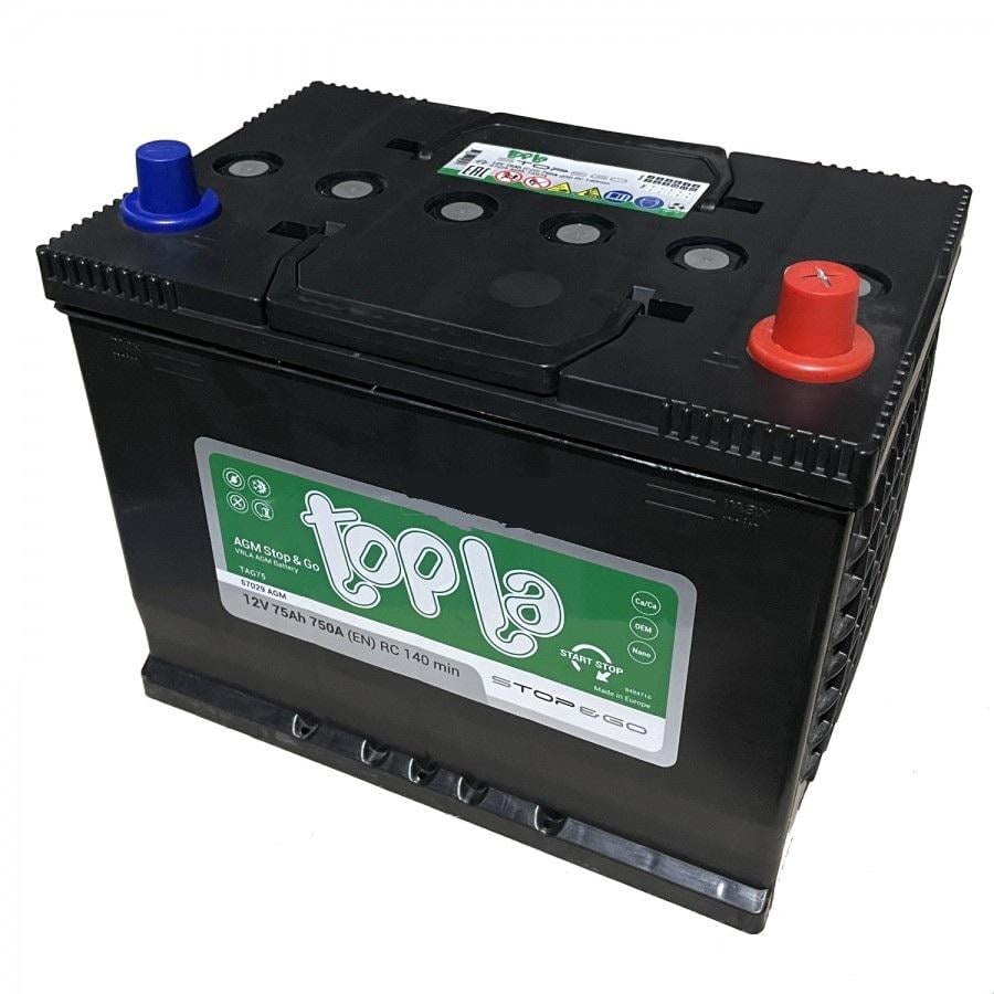 Аккумулятор Topla AGM Euro 75 Ач 12 В (114120)
