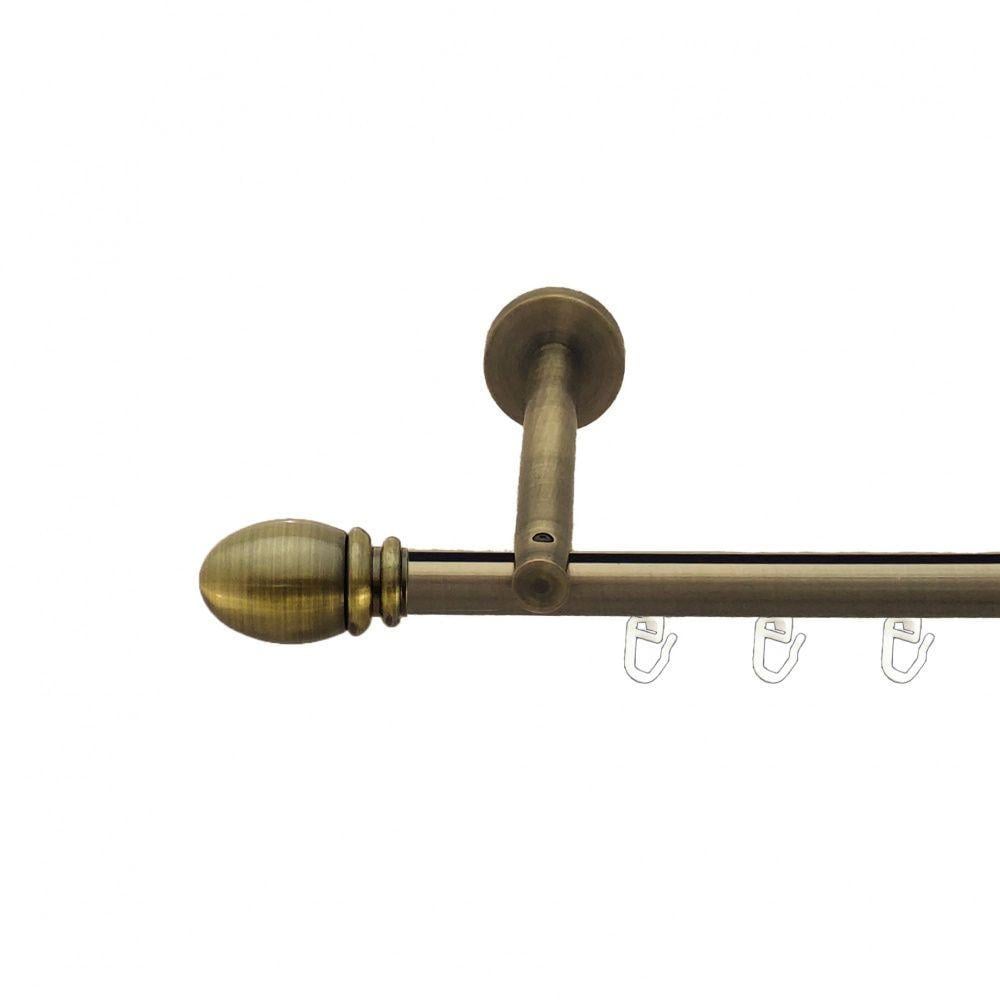 Карниз Orvit Билуно однорядный профильный 16 мм 160 см Антик (7523499)