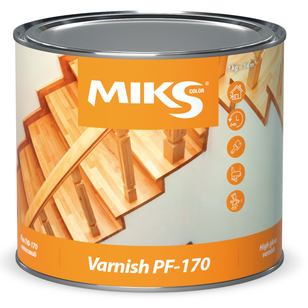 Лак ПФ-170 защитный MIKS Color 2,2 кг (2493674155)