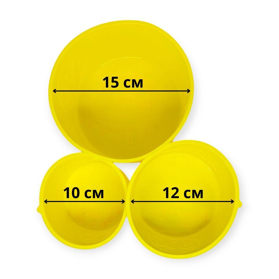 Набір форм для пасок MagicKitchen силіконові 3 шт. Жовтий (203763-жов) - фото 2