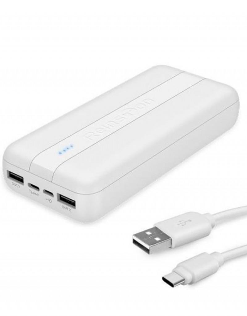 Повербанк Reinston EPB028 USB-C 2 XUSB 20000 mAh Білий - фото 2