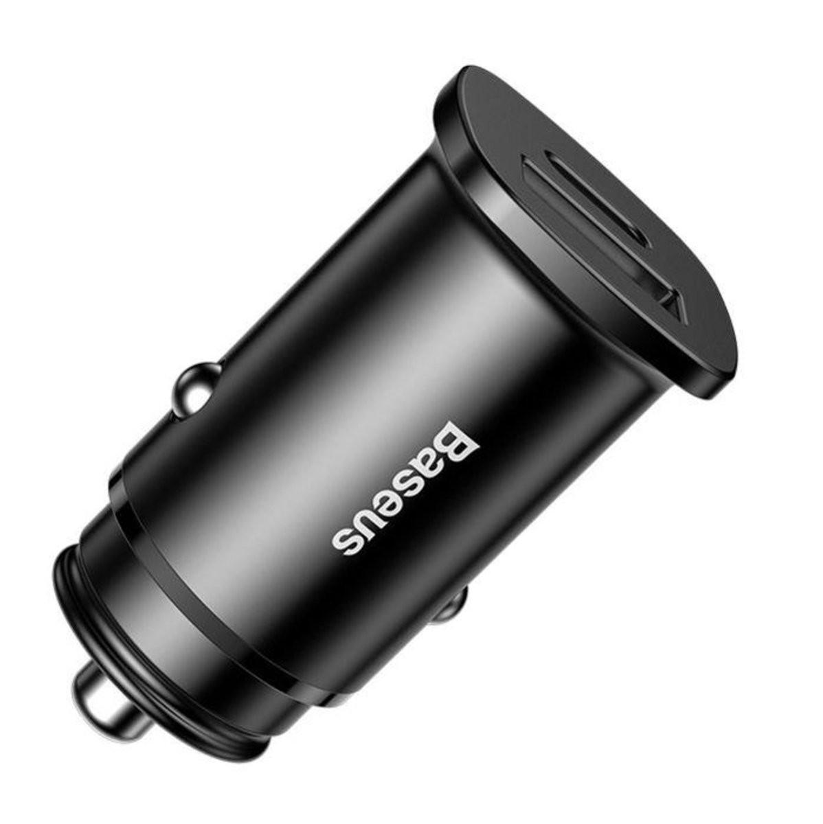 Зарядний пристрій з швидкою зарядкою Baseus USB/Type-C Car Charger 30W PD3.0 QC4.0+ SCP Black (CCALL-AS01) - фото 2