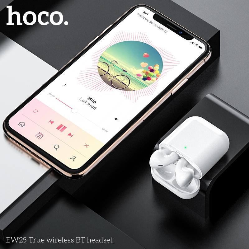 Навушники Hoco EW25 Stereo Bluetooth Headset White - фото 5