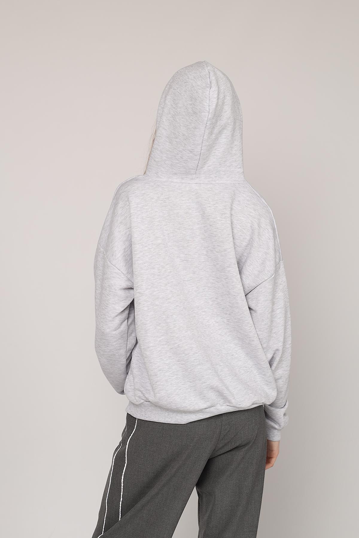 Худі жіночий р. 44 Сірий (SKT001047367) - фото 6