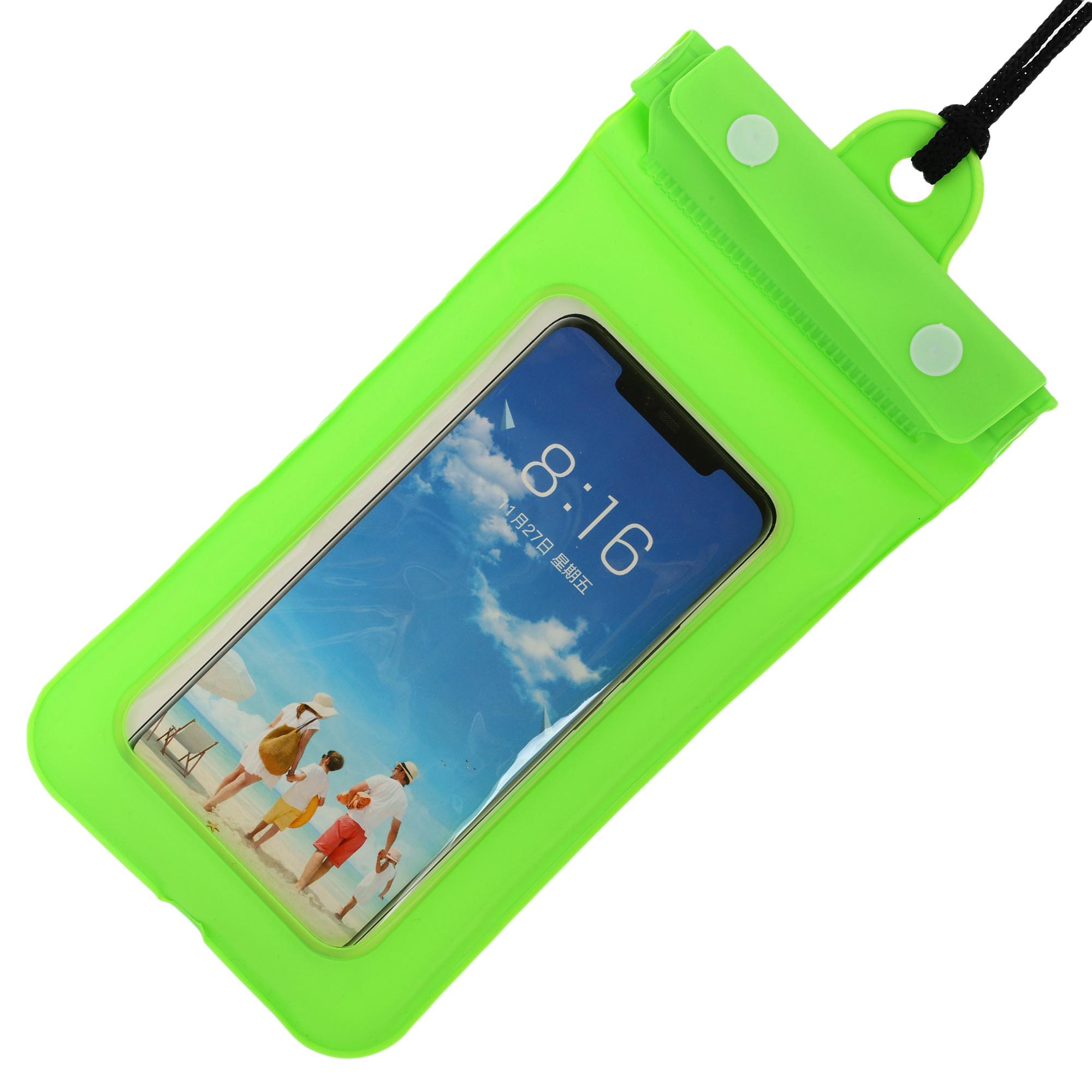 Чохол-гаманець на шию водонепроникний SP-Sport F3828 (PVC, на шию, внутрішні розміри-17x9см, салатовий) - фото 3 Чохол-гаманець на шию водонепроникний SP-Sport F3828 (PVC, на шию, внутрішні розміри-17x9см, салатовий) - фото 3