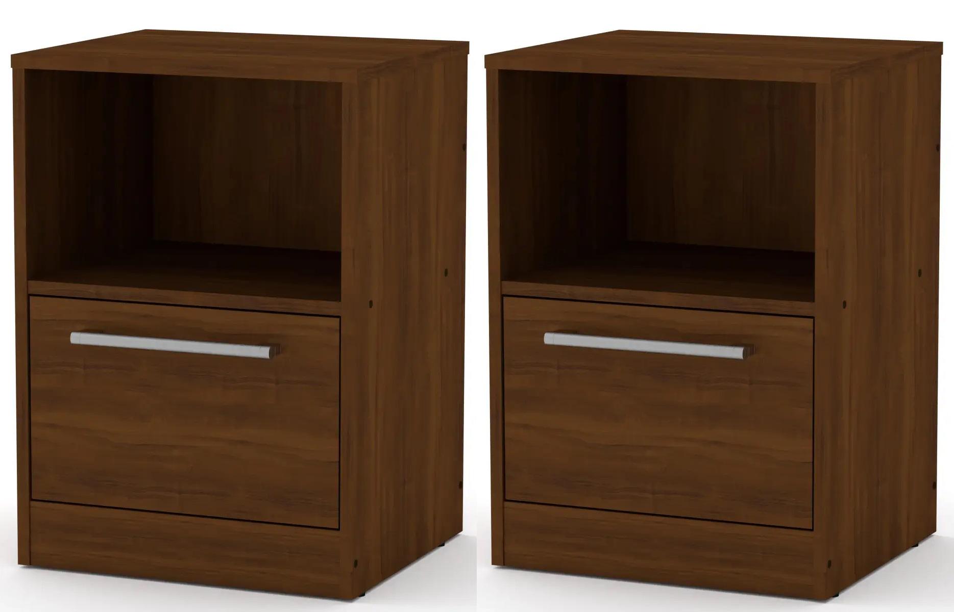 Тумба приліжкова комплект 2 шт. Компаніт ПКТ-6 Горіх еко (26654169)