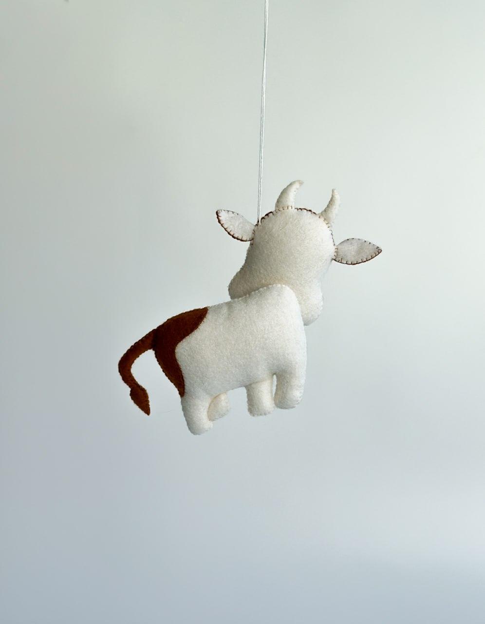 Мягкая игрушка фетровая корова ручная работа (29472343) - фото 4 Мягкая игрушка фетровая корова ручная работа (29472343) - фото 4