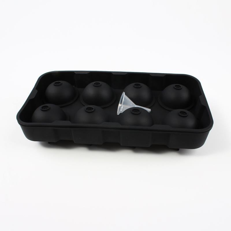 Форма для льоду Куля силіконова 8 комірок Чорний (НР051356)