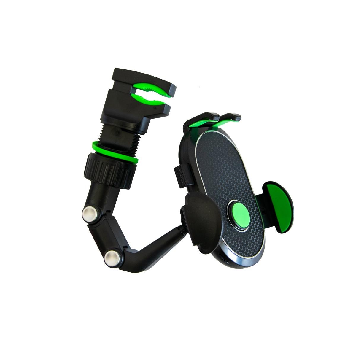 Кріплення телефону в дзеркало Cellphone Holder Чорно-зелений (1010392-LightGreen)